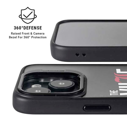 University of Louisville Black Background iPhone 15 Kickstand Case